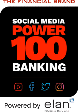 金融品牌力100标志-社会媒体排名的银行和信用合作社